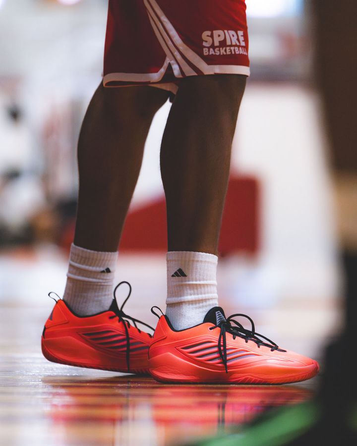 SPIRE Basketball shorts and footwear on the practice floor
